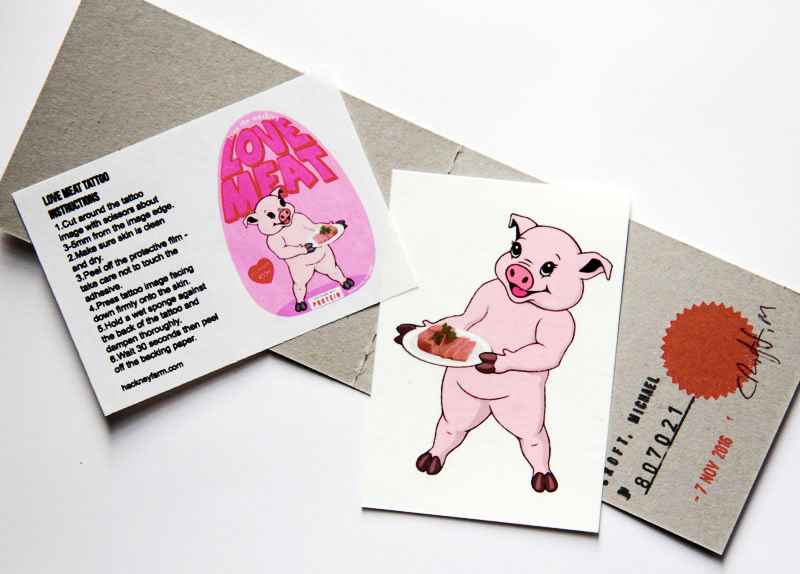 Michael Croft | Love Meat: Serving Suggestion | Temporary Tattoo