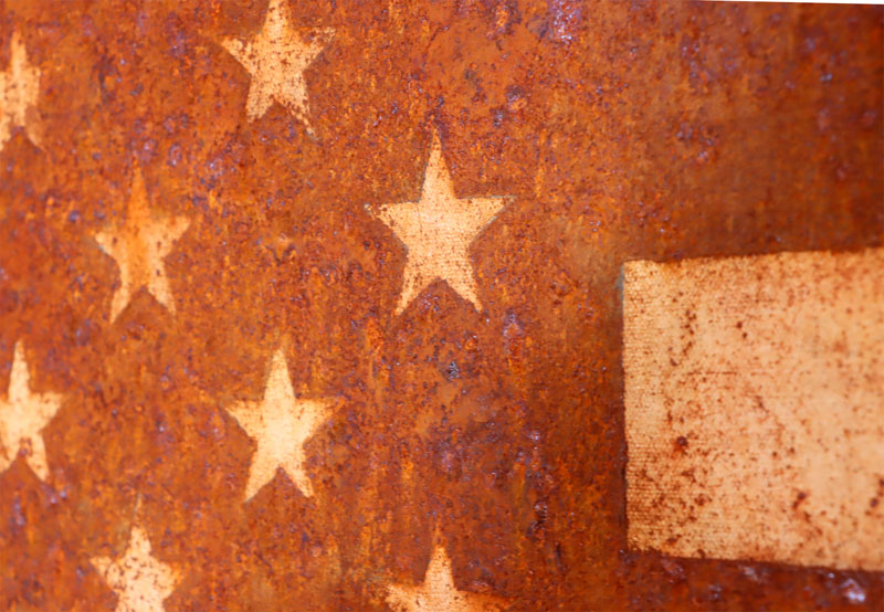 ISONERV | Artist | Eternal Rain - Rusted USA Flag