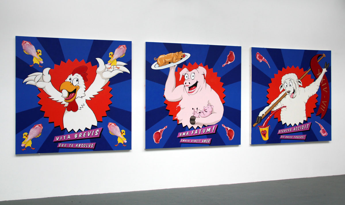 Michael Croft. Love Meat | Hackney Farm | painting | art | artist