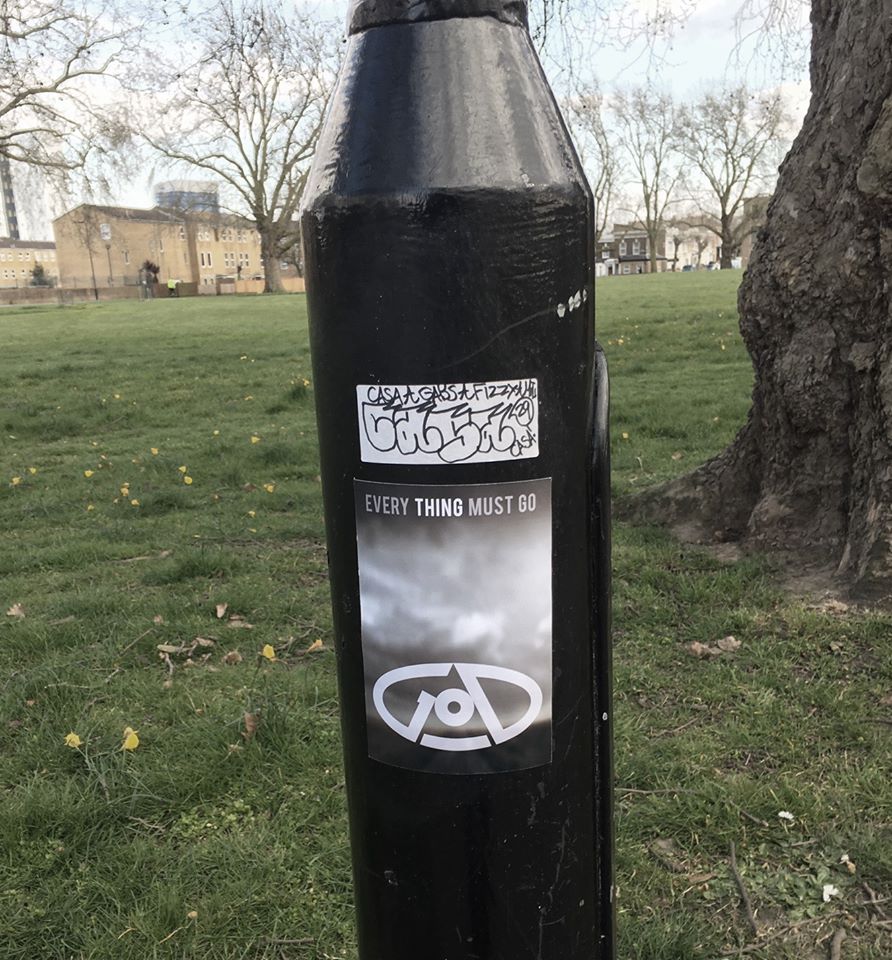 ISONERV | God Logo Hackney Surveillance CCTV | Every Thing Must Go | God Logo