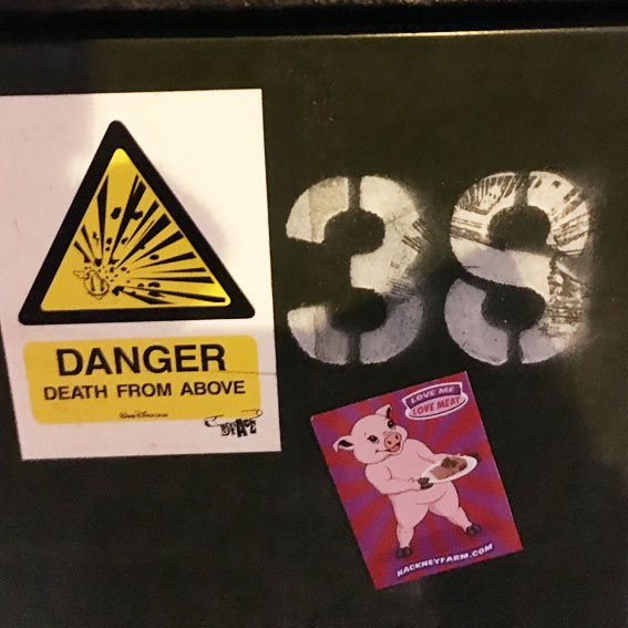 Michael Croft | Hackney Farm | Love Meat |  Magnetic micro advertising campaign on the streets of Hackney, London. | Art | Artist