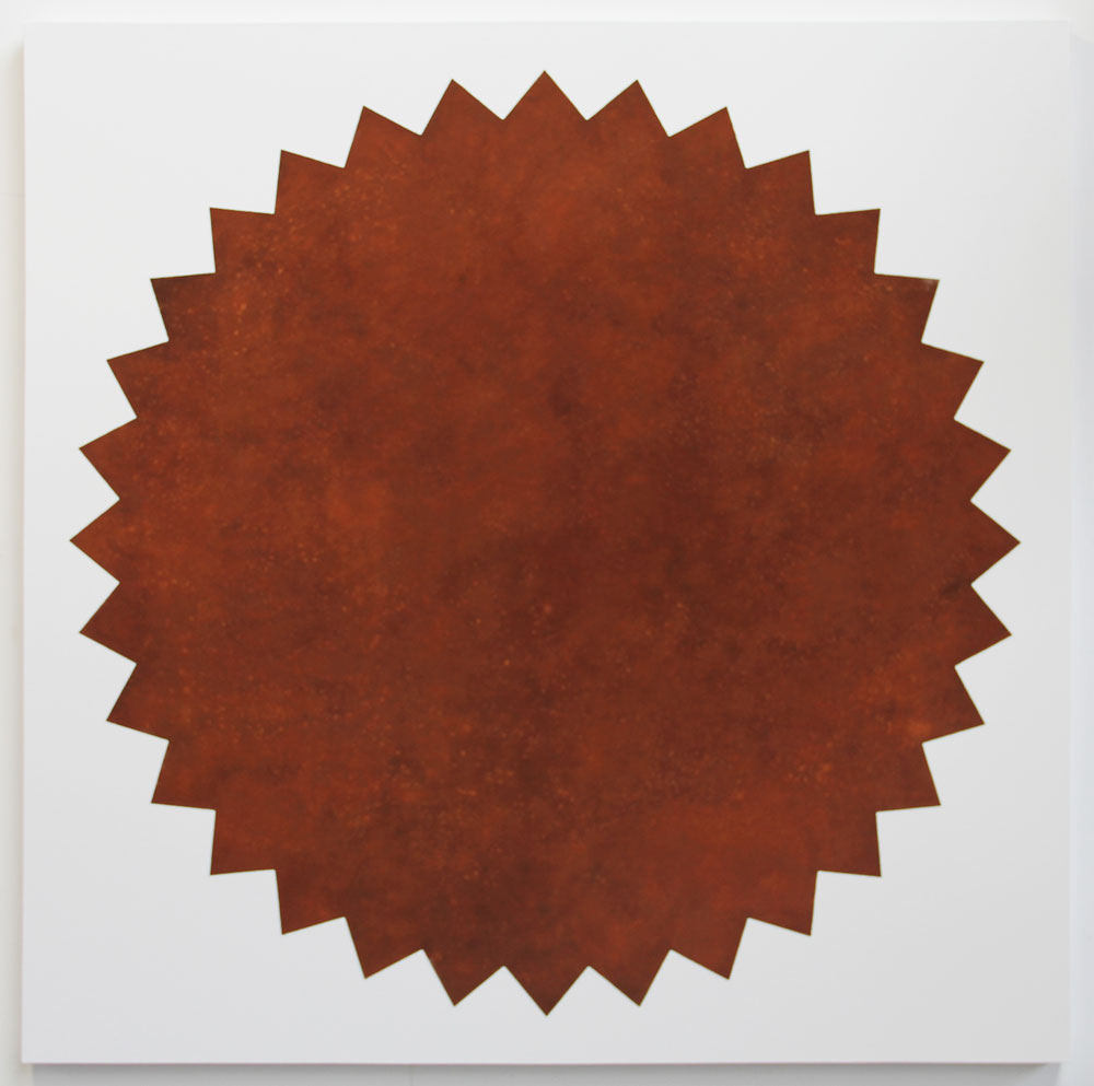 SUPERSTAR. Iron oxide, oil, enamel on canvas. 2015. 175x1750cm. Michael Croft. Painting. /art/