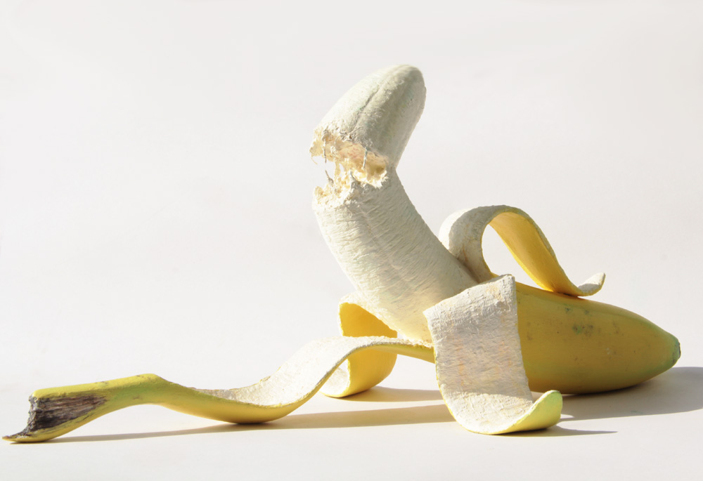 banana sculpture, revelation, michael croft