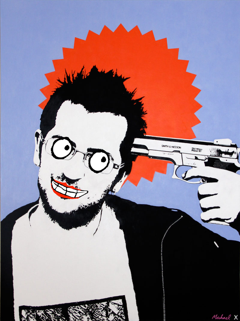 Banksy Painting | The Gamble | Banksy Portrait | oil on canvas | Michael Croft | Artist